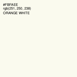 #FBFAEE - Orange White Color Image